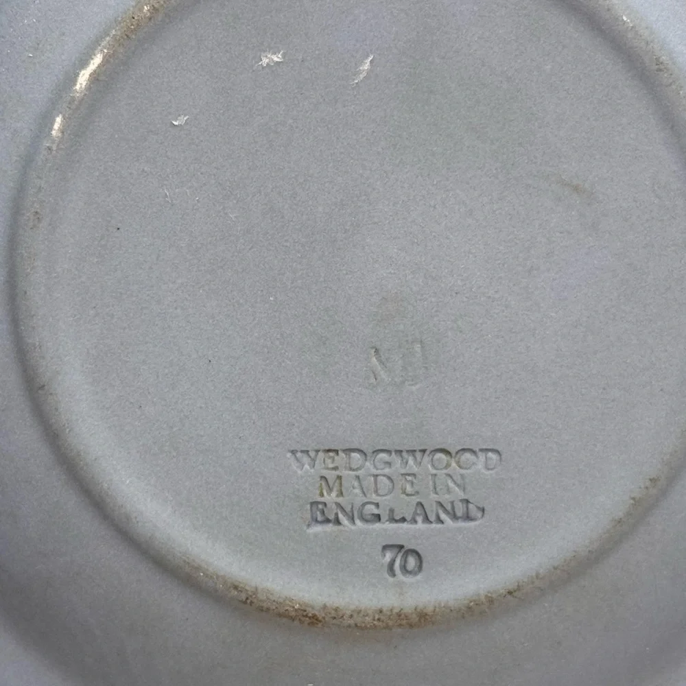 Vintage Wedgwood Blue Jasperware Cherub Pin Dish 1970 England